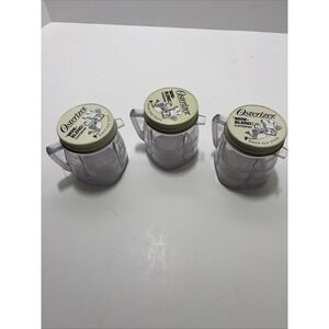 Vintage Osterizer Mini Blend and Store Containers 8 Ounces LOT OF 3